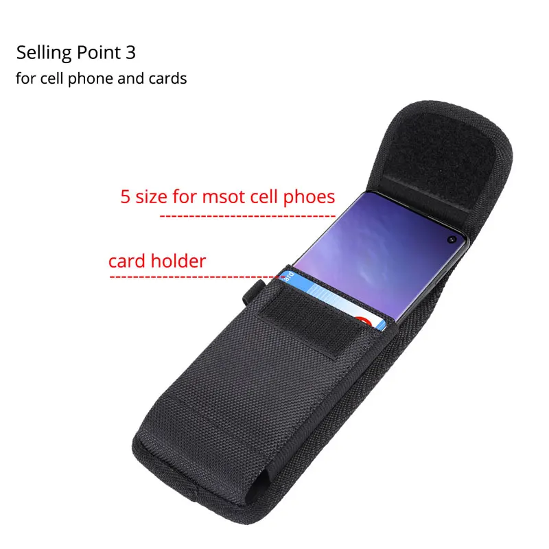 CHEZVOUS Nylon Phone Belt Holster Case for Samsung S10 S9 S8 plus S7 S6 edge j3 j5 a3 a5 2017 Waist Pocket for Huawei nova 3 p30