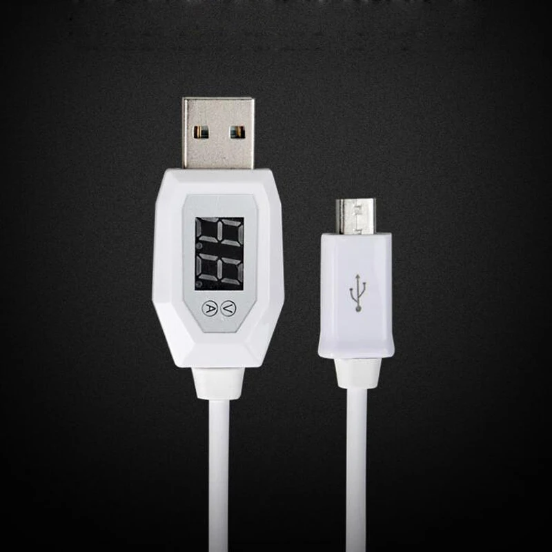 Micro USB Cable 3A LED Digital Indicator Current Voltage Fast Charging Microusb Cord For Redmi POCO Realme Charger Doctor Wire