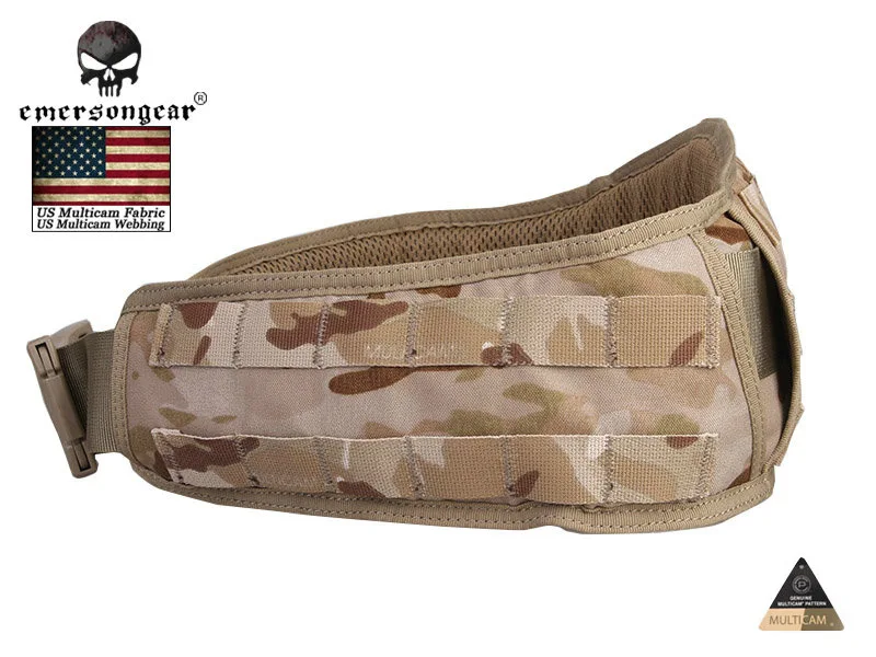 EmersonGear-Padded Molle Waist Belt, Airsoft Tactical Combat Belt, EM9086