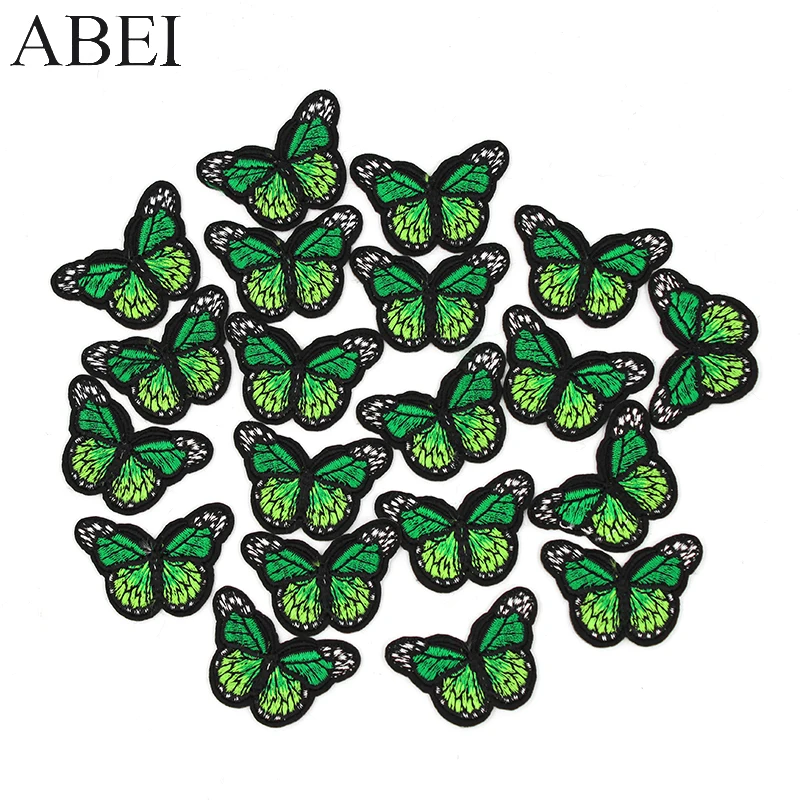 10pcs/lot Diy Butterfly Stickers Girls Clothes Jeans Coats Sewing Appliques Handmade Backpack Patches Decoration Garment Badge