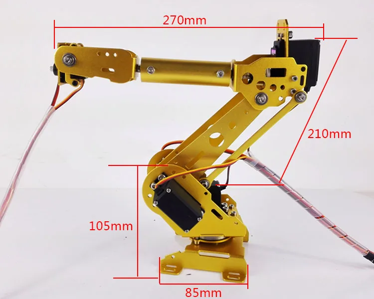 

DoArm S6 6 DoF Robot Arm/hand with 6pcs high torque servo+ESPduino Development for Arduino