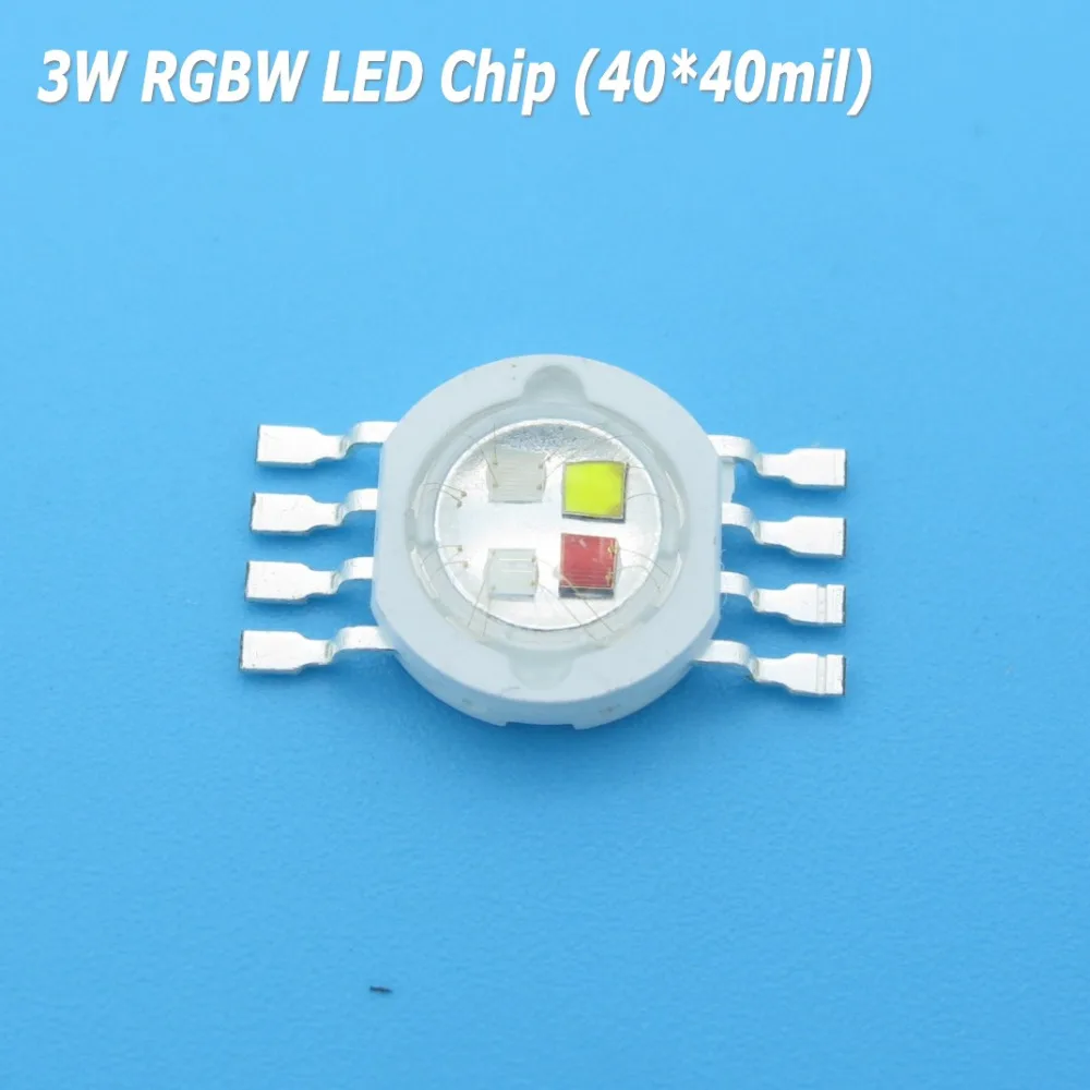 

High Power 3W RGBW LED Bulb Chip COB SMD LED Light Source for Stage Party Light DIY Red Green Blue White