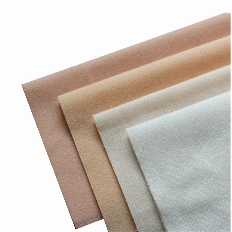 4 Colors DIY Doll Skin Fabric Fleece Velvet Fabrics Plush Fiber Cloth for Costura Sewing Stuff Toys  Knit Nap Telas Tissus