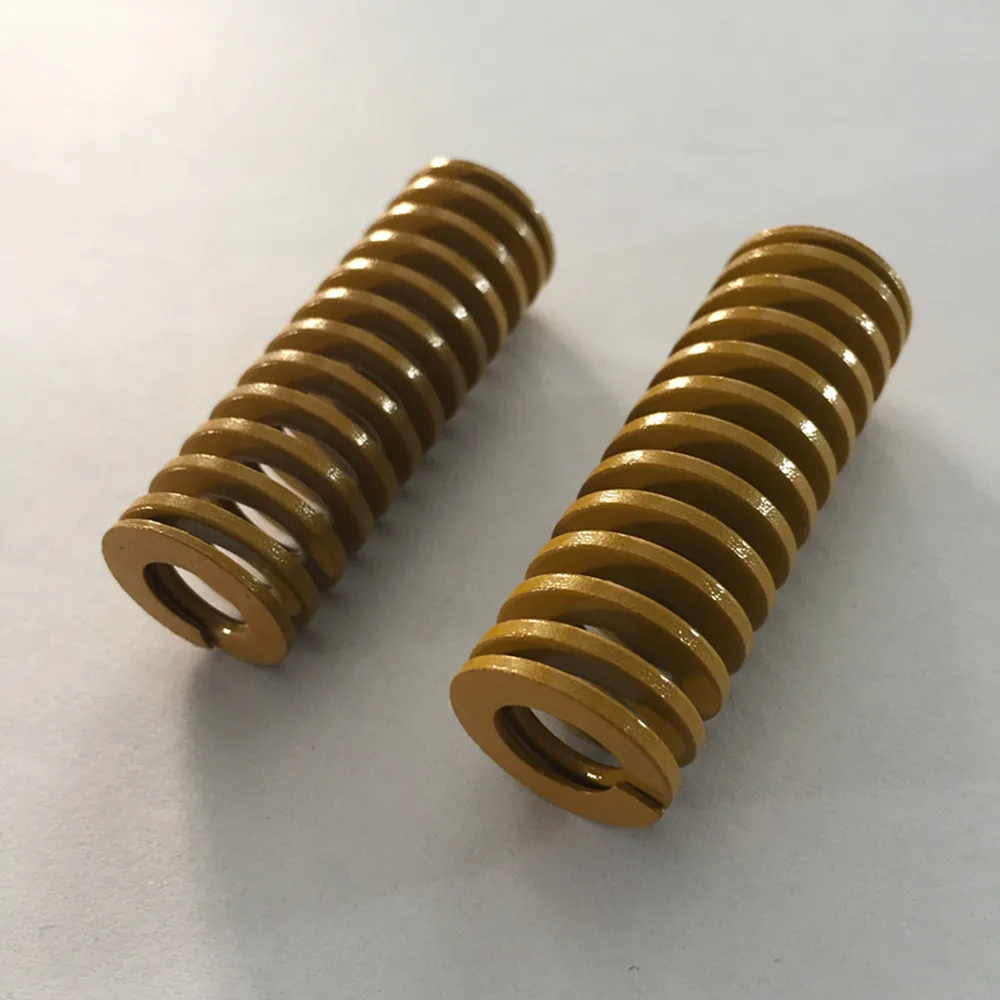 2Pcs 25x12,5x25/35/55/65/80/100/125/ 150/200mm Gelb Kompression Sterben Frühling
