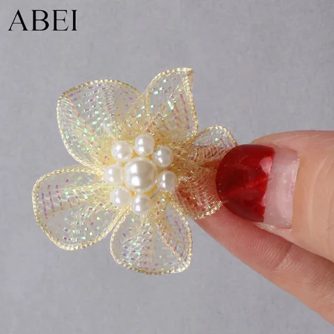 Сетчатые бусины цветы ABEI 3 см 30 шт