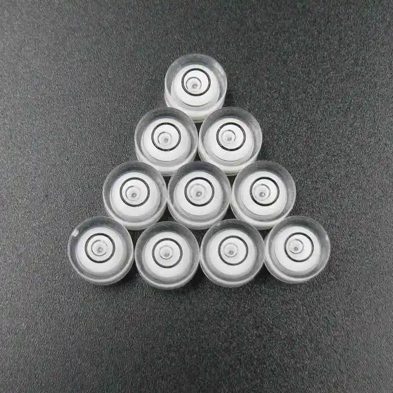 QASE Bubble Level Circular Round Spirit Level Bullseye Blister White 1PCS 15*8mm 14*8mm 12*6mm 12*7mm 10*6mm 8*5.5mm