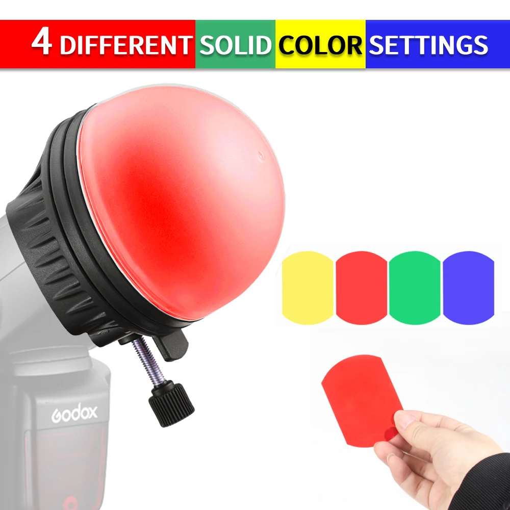 TRIOPO TR08 Filter Reflector Honeycomb Diffuser Ball Photo Accessories Kits For GODOX YONGNUO Flash Replace AK-R1 S-R1