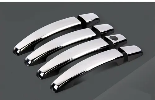 Imagen 2 del producto Para Peugeot 301 cubiertas de manija cromadas juego de molduras de 4 Uds 2012-2017 accesorios de alta calidad pegatinas estilo de coche 2014 2015 2016