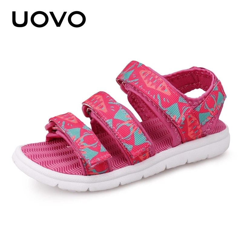 UOVO New Footwear Boys And Girls Slides Children Summer Beach Sandals For Little Kids Shoes Size Eur #25-37