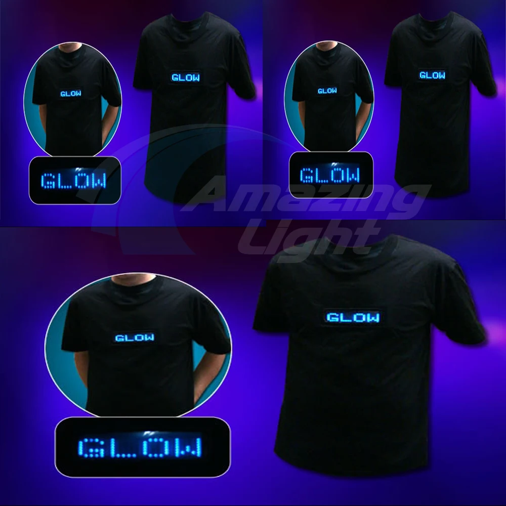 LED T-shirt With Scrooling Display LED Scrooling Message T shirt LED Display T Shirt