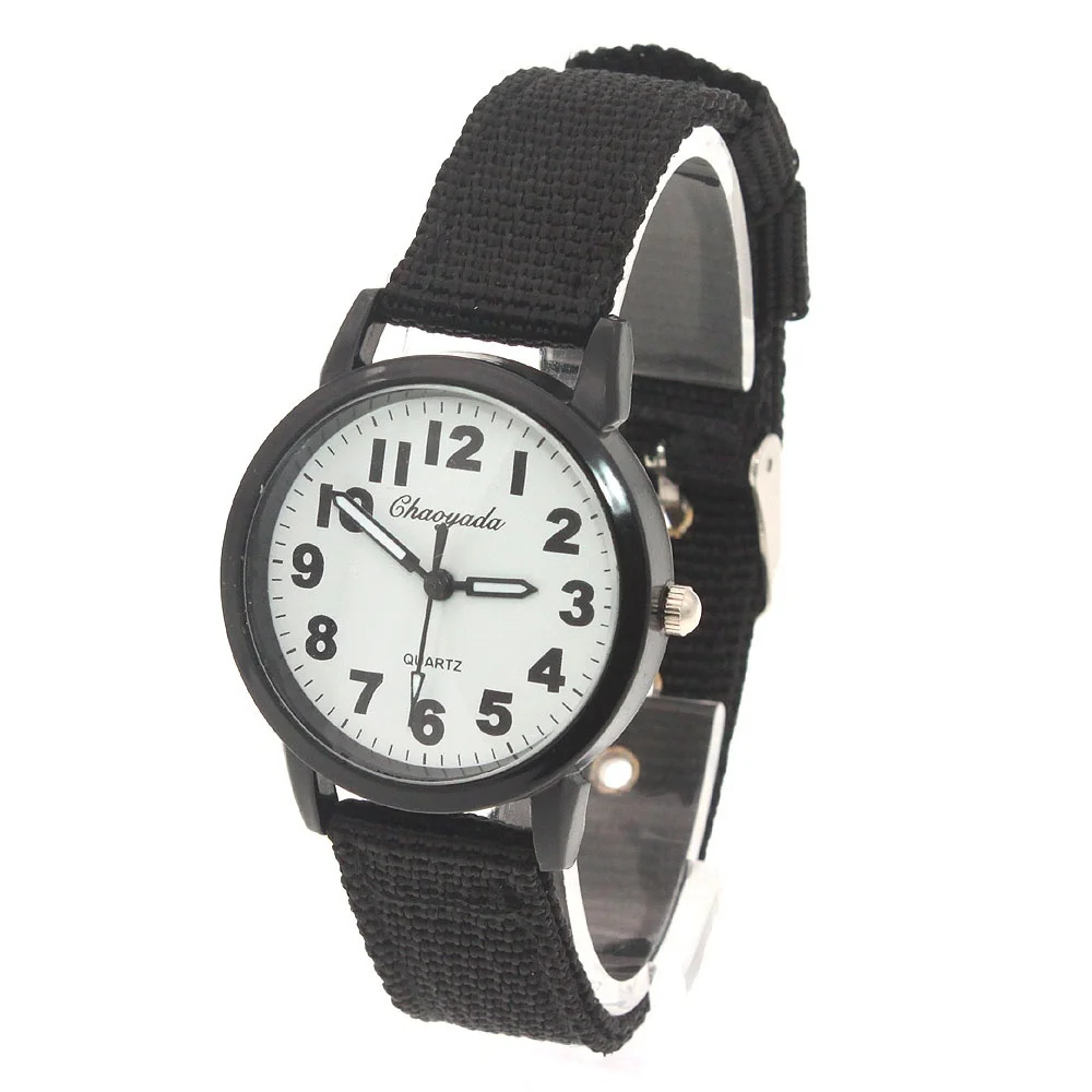 10pcs Mixed Bulk Military Fabric Nylon Band Student Boy Girls Watches Quartz Analog Men Women Quartz Wrist Watches Wholesales