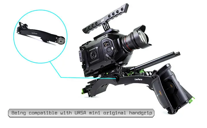 Lanparte Shoulder Mount Rig Support Basic Kit for BMD Blackmagic URSA Mini Camera URSK-01