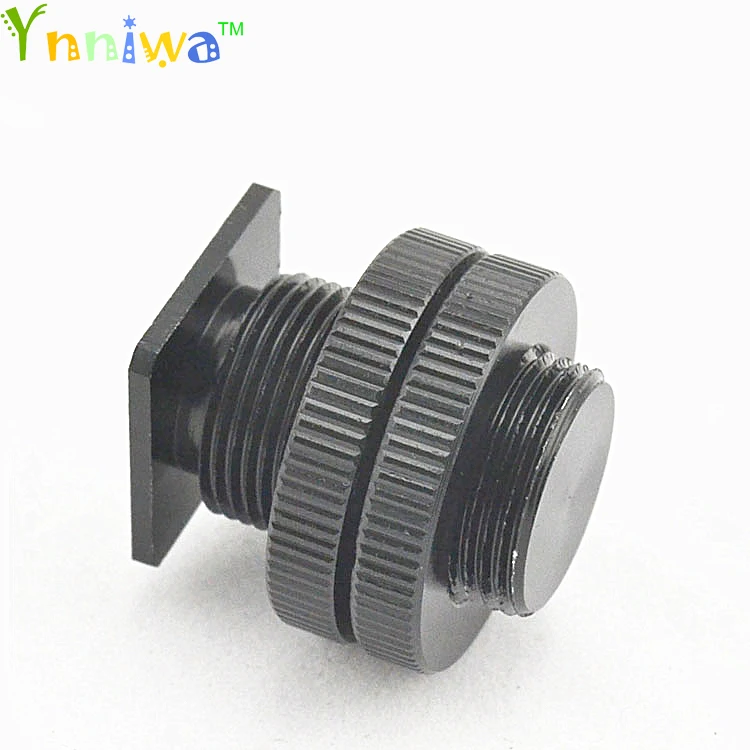 5/8 inch 1/4 inch Screw Metal shockproof clip Hot shoe Adapter for Camera tripod head Microphone Mic Mount Bracket