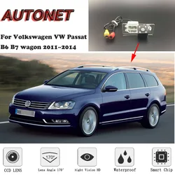 AUTONET Backup Rear View camera For Volkswagen VW Passat B6 B7 wagon 2011 2012 2013 2014 Night Vision license plate camera