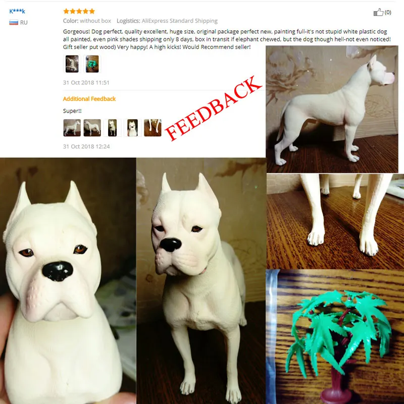 Oenux Lifelike Dog Animals Doberman Pinscher Rottweiler Dalmatian Guard Dog Action Figures Cute Pet Model Collection Toys Gift image 2