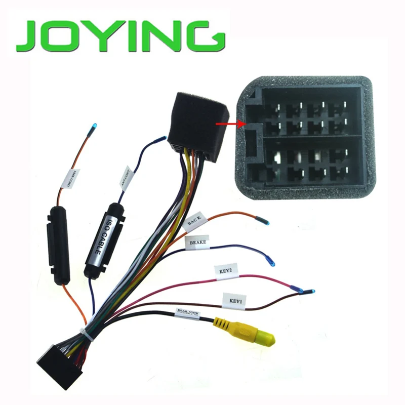 

Joying Universal ISO Wiring Harness Car Radio Power Adaptor Power Cable Radio Plug Only For Joying Android Device