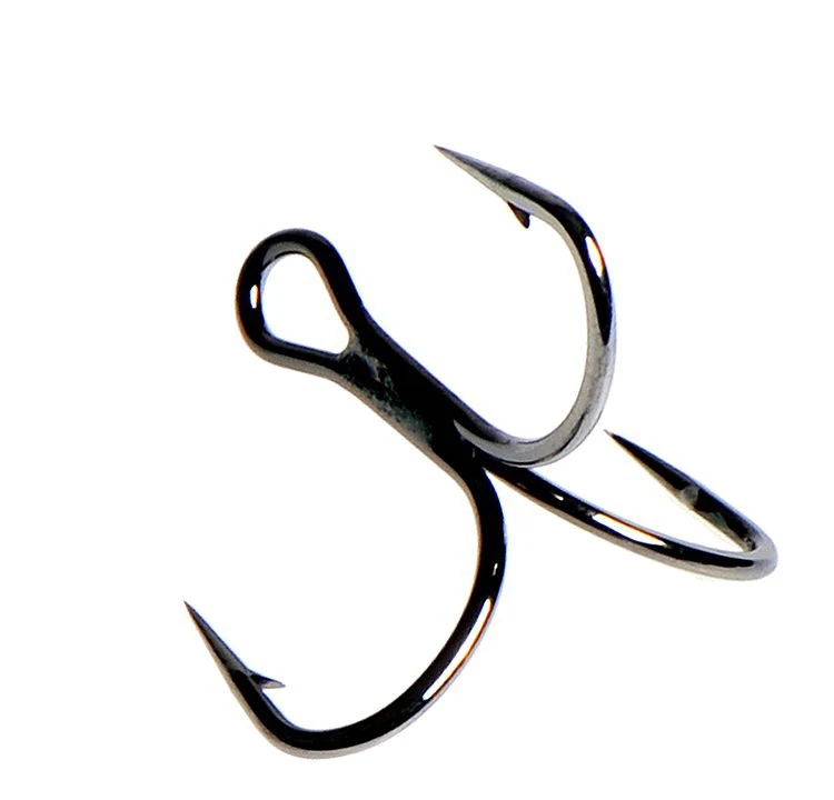 Mustad Norway treble hook TG77NP-BN high carbon steel hooks barbed jawlock hooks 3X strong lure ocean fishing anchor hook pesca