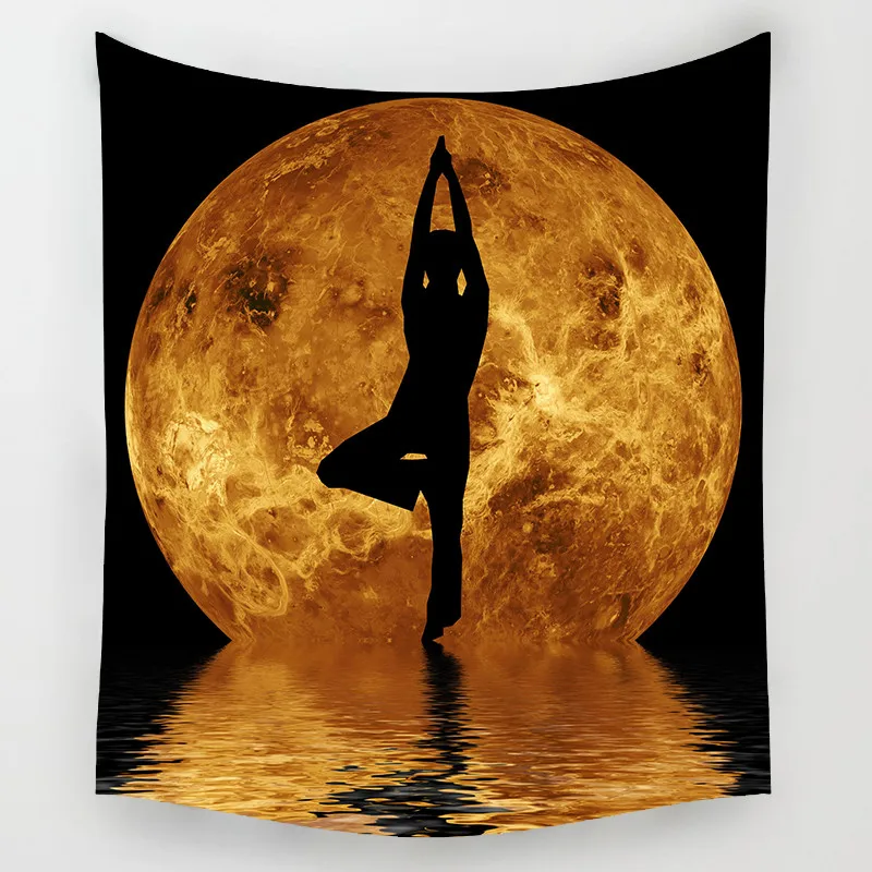 2021 New India Yoga Creative Tapestry Beach Throw Mat Yoga Rug Wall Hanging Gobelin Livingroom Bedding Home Decor