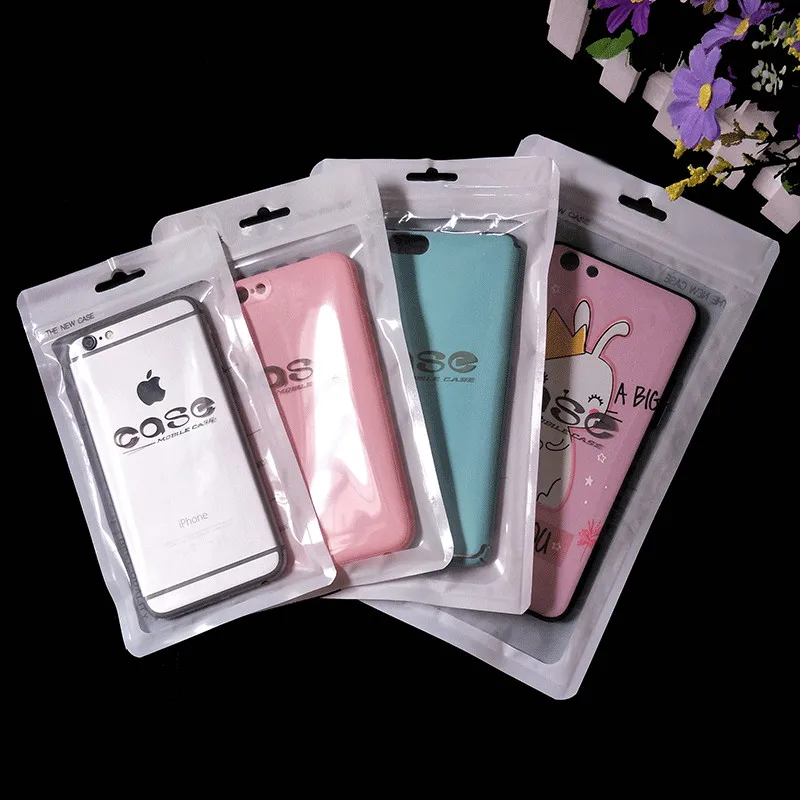 1000Pcs/Lot Plastic Zipper Bag Cell Phone Accessories Mobile Phone Case Cover Packaging Package Bag for 11 XR 7 8 6S 6 7 Plus