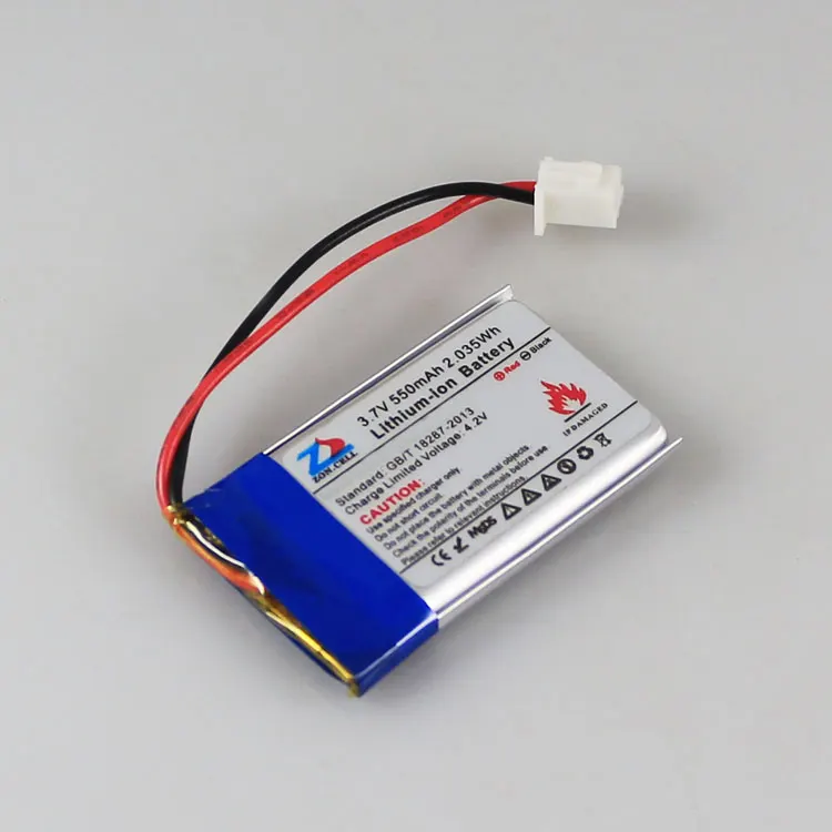 코어 552540 블루투스 헤드셋 마우스 MP3 충전식 리튬 이온 셀, 550mAh 502540 3.7V 리튬 폴리머 배터리