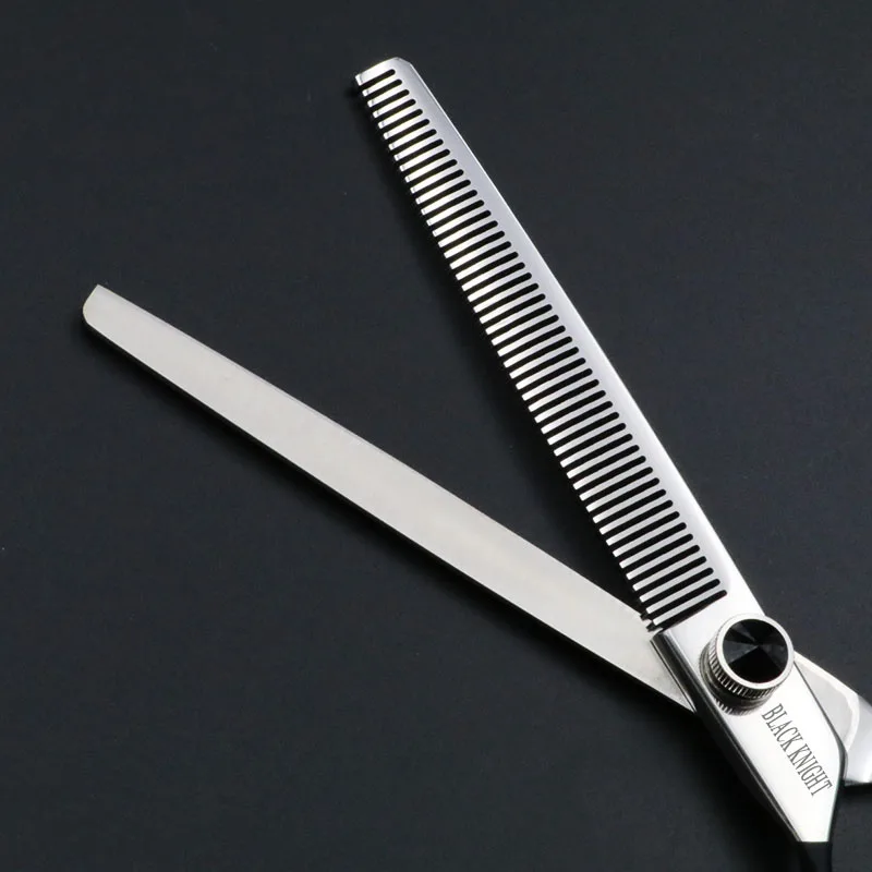 7'' Left Hand High-Class Hairdressing Scissors 440C 62HRC Dogs Cats Pets Thinning Shears Hair Scissors