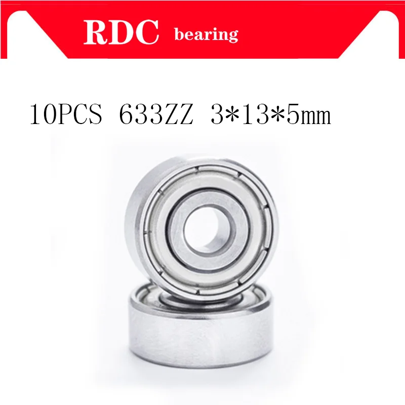 Free Shipping 10 pcs 633ZZ Z1 bearing 633 ZZ Z1 80033/Z1 R1330ZZ Miniature Deep Groove ball bearing 3*13*5mm