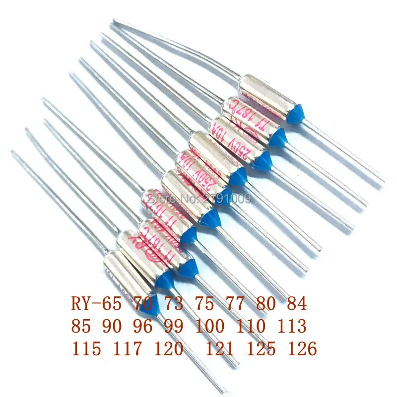 TF Temperature Fuse RY-100 Degree 10A250V Metal Shell Thermal Protector Temperature Switch RY 70 84C 85 99 113C 110C 115 117 120