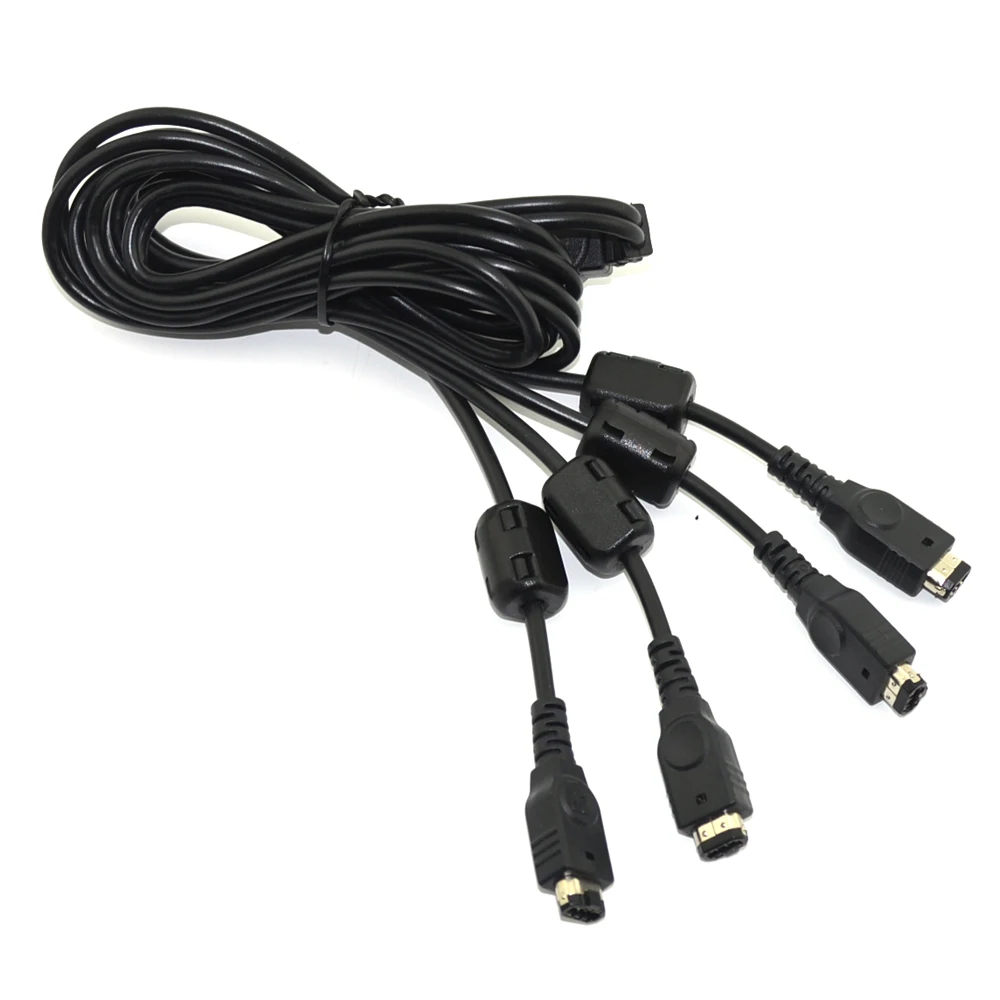 10pcs/lot  4 Player Link Cable for  Gameboy Advanced SP for GBA SP for GBA  game connect  cable