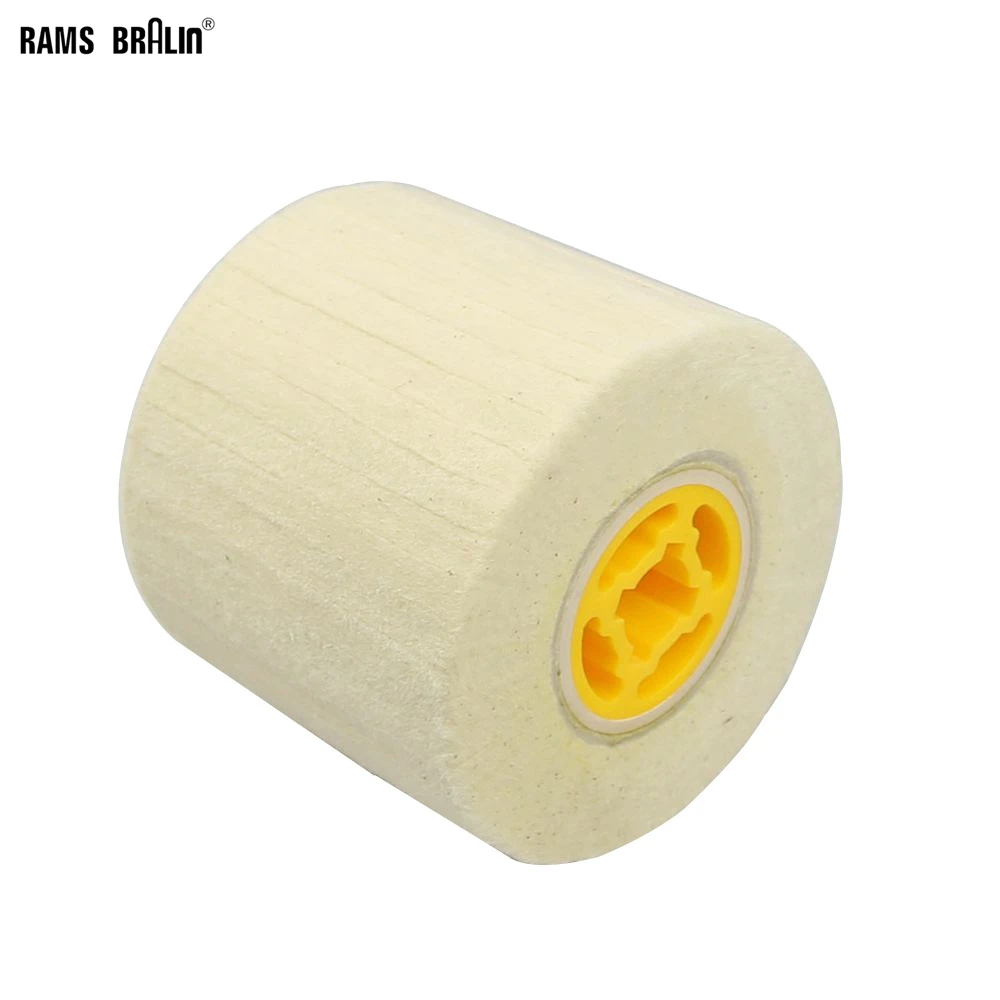 

110*100*19mm Wool Felt Buffing Wheel for Metal Polish Stainless Steel Aluminium Scratch Repairing Angle Grinder Adapter