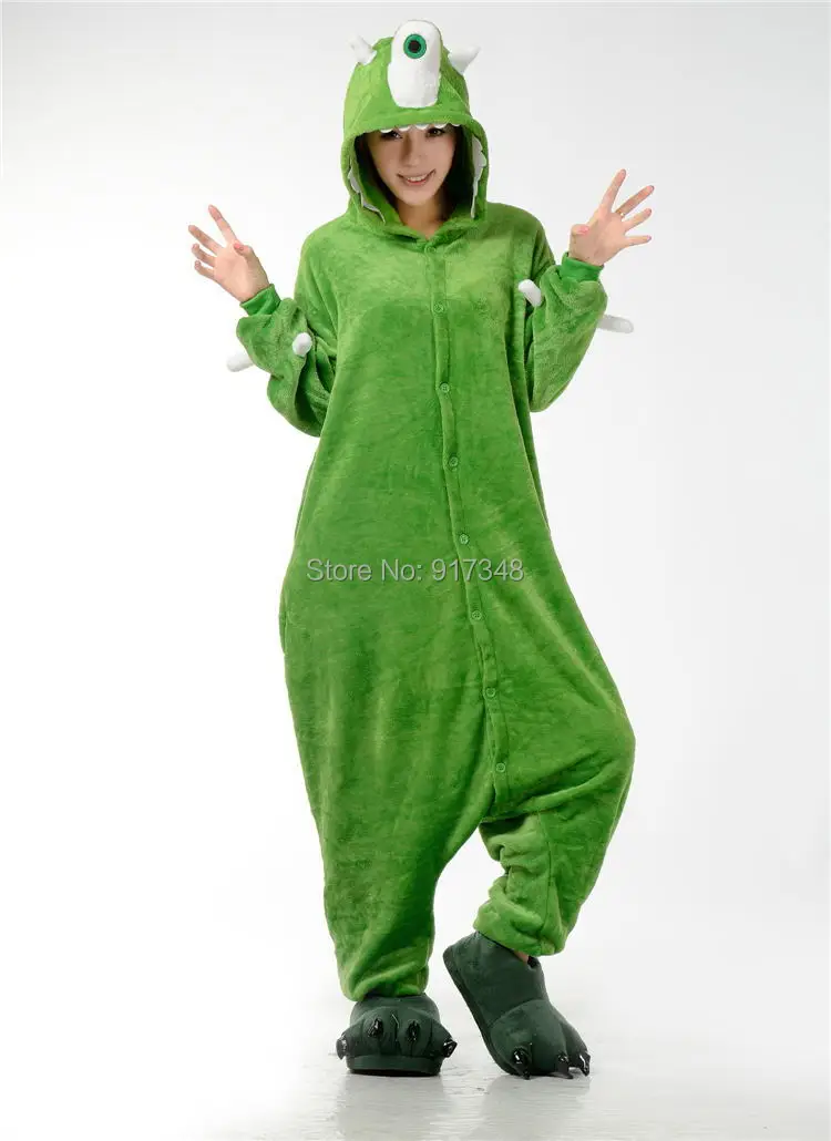 Monster Mike Kigurumi Adult Onesie Women Men Cartoon Anime Cosplay Costume For Halloween Party