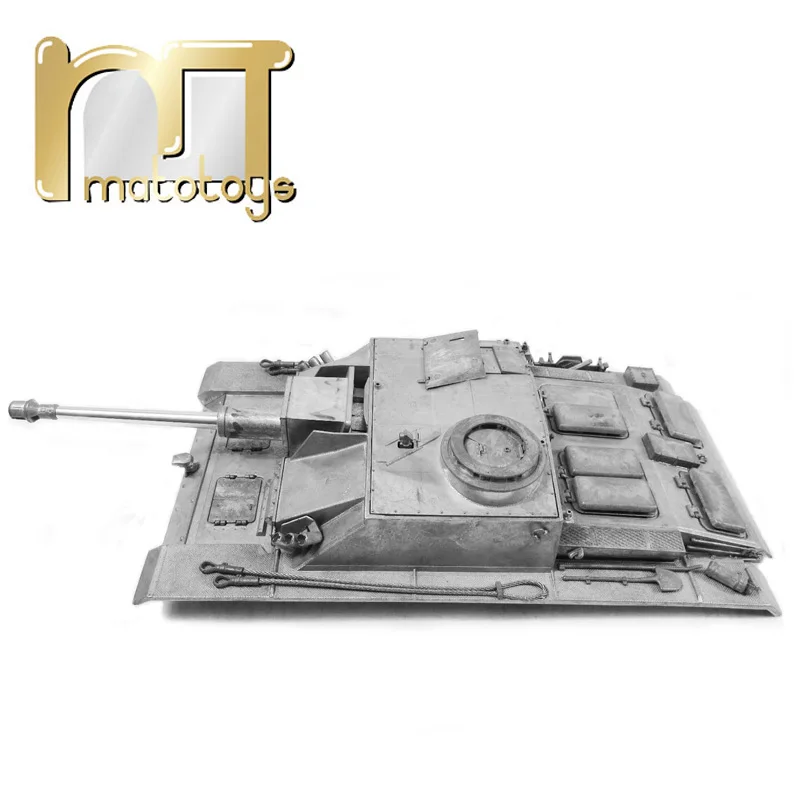 

Металлический верхний корпус mato для 1/16 Mato Stug III 1226 100% металлический бак, с пистолетом для отдачи