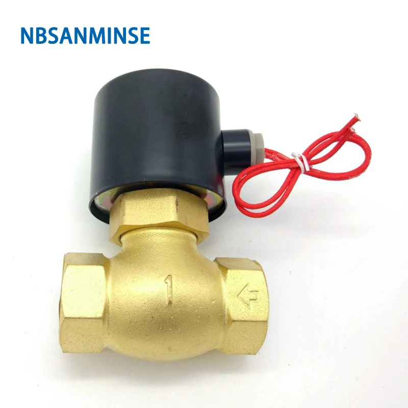 

US 15 20 25 High Temperature Steam Valve G 1/2 3/4 1 Brass Solenoid Valve Air Valve for Water Oil Air Gas 2018 NBSANMINSE