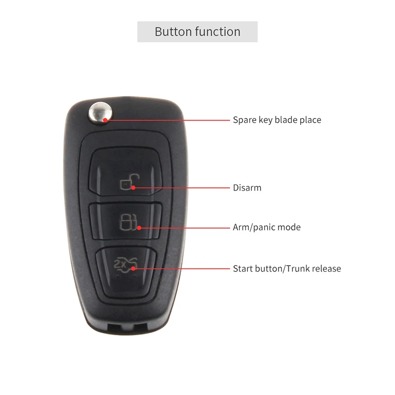 EASYGUARD passive keyless entry car alarm Rolling code remote engine start stop push button start password entry shock alarm