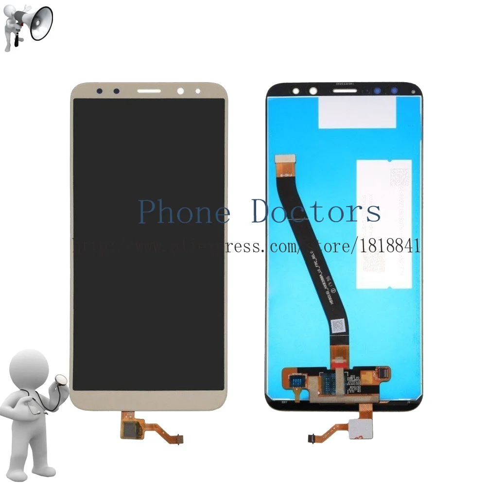 Pantalla LCD completa para Huawei Honor 7X, montaje de digitalizador con pantalla táctil con marco para Honor 7X, BND-TL10, BND-AL10, BND-L21