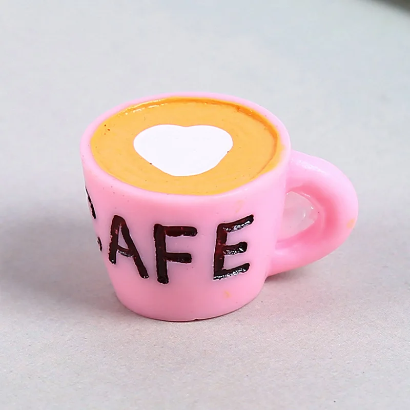 6pcs 1:12 Scale Miniature Dollhouse Coffee Cup Model Drink Mini Food Play Doll House Children Kitchen Toys