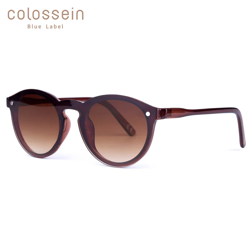 

COLOSSEIN Pinglas Sunglasses Cat Eye Women Brown Frame Eyewear Coating Vintage New Fashion Style oculos de sol feminino UV400