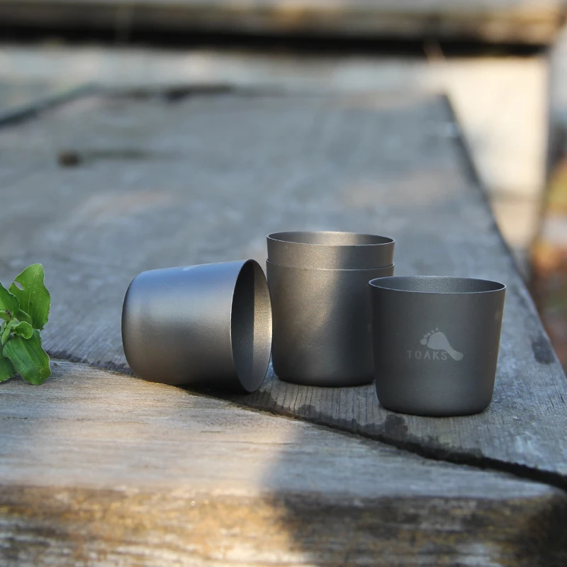 Pure Titanium Wine Cup Titanium Water Cup Health Titanium Alloy Kung Fu Tea Cup Tea Bowl Portable Outdoor Titanium Wine Cup