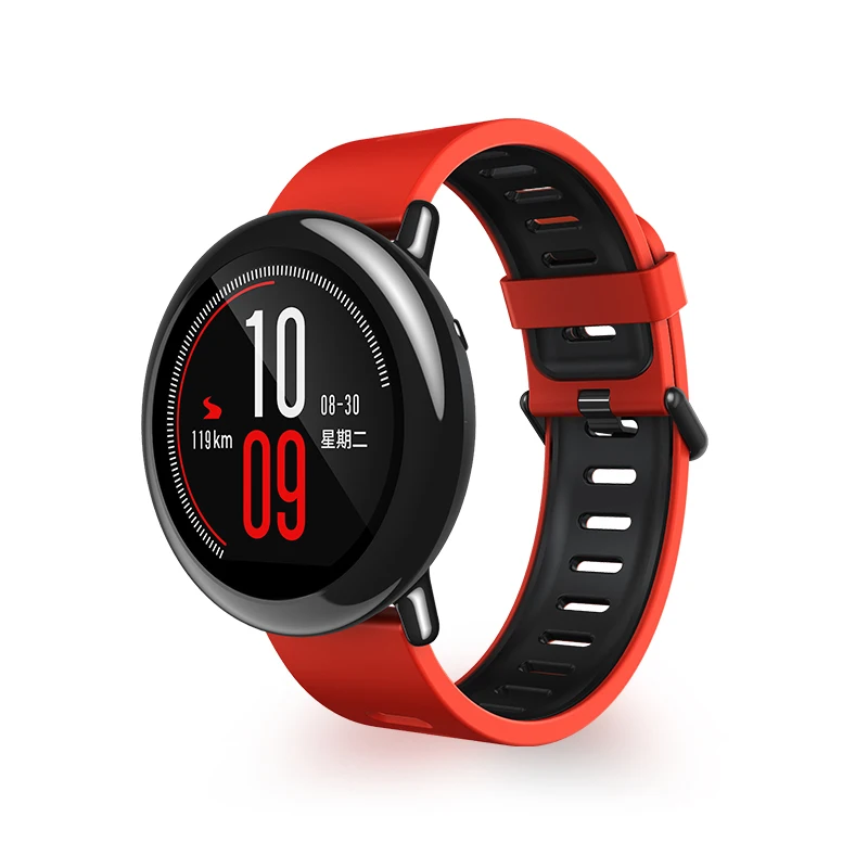 BEHUA 22มม.ซิลิโคนสายคล้องข้อมือสำหรับ Xiaomi Huami Amazfit Stratos Pace 2S 2 3 GTR สมาร์ทนาฬิกาแถบอุปกรณ์เสริม