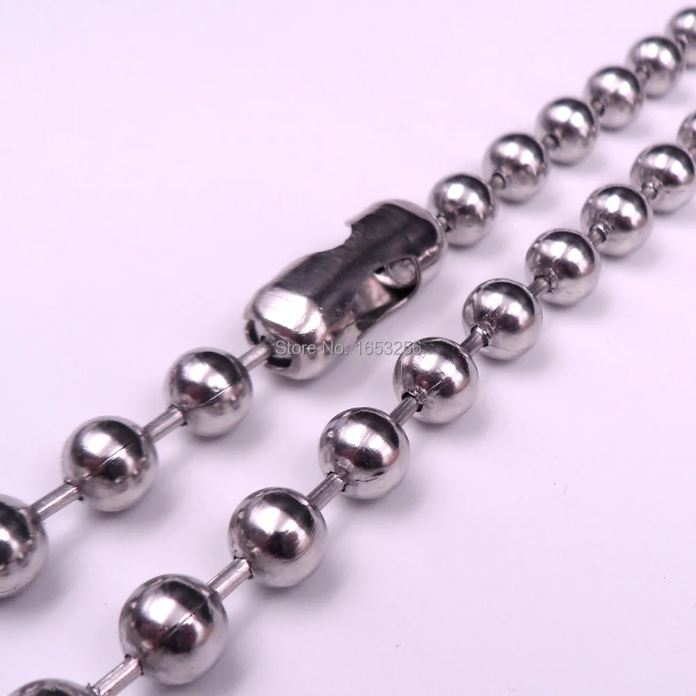 18''-32'' Wide 8mm Women Mens Shiny stainless steel Huge Round Ball Beads Link Chains Necklace