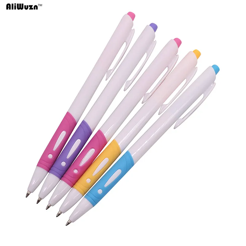 10 Pcs Mix 0.7mm Blue Refill Exclamation Ballpoint Pen Advertising Pen Multicolor Pen Pole Student Stationery Writing Pen