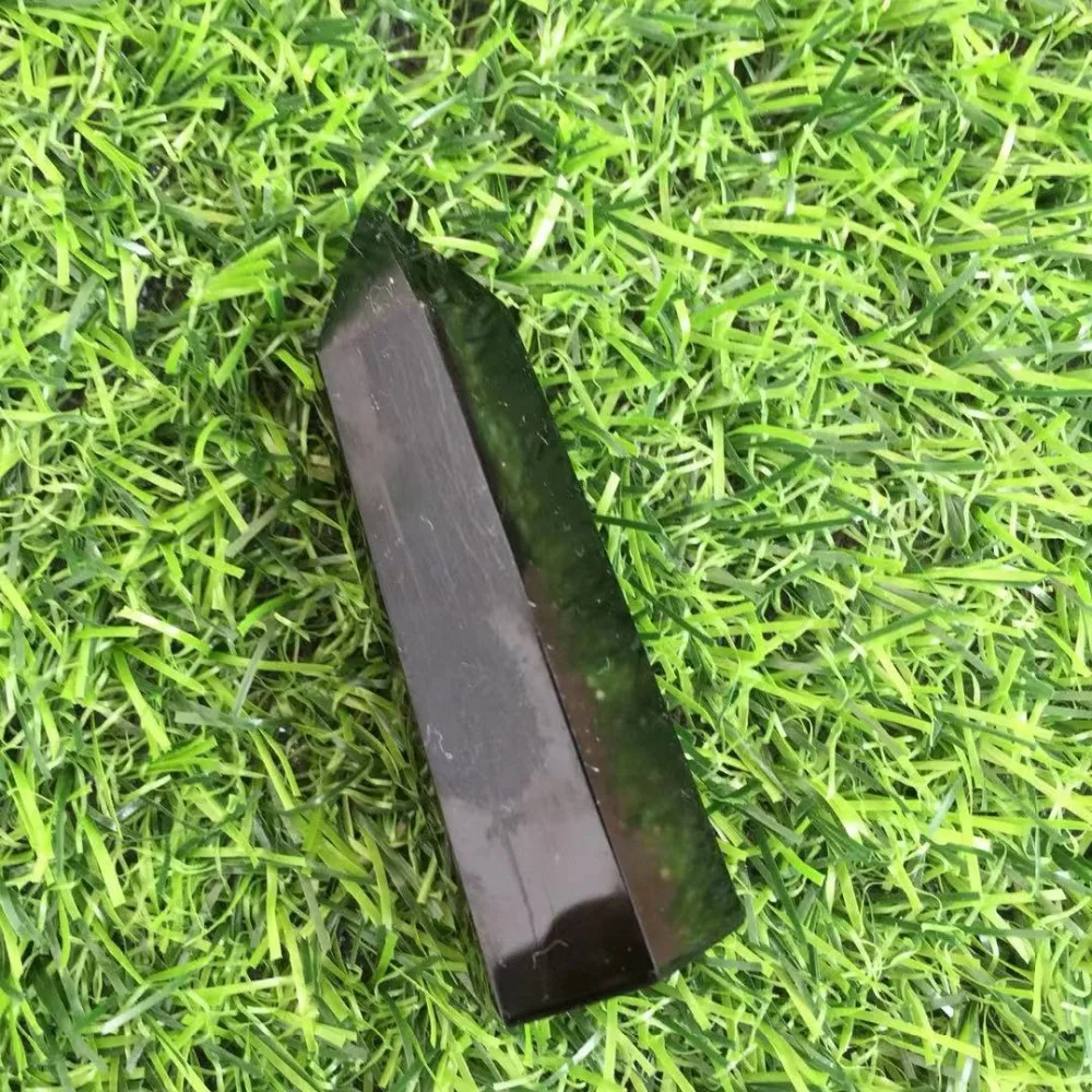 hot sale about 70mm 100% natural obsidian Crystal gemstone point Metaphysical reiki Healing crystal stone wand wholesale