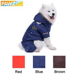 Pet Dog Clothes For Big Dogs USA Air Force Winter Coat for Large Dog Puppy Jumpsuit For Golden Retriever Warm Suitable Material