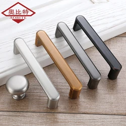 AOBITE Silver Kitchen Cabinet Storage Handles 128MM Dressers Wardrobe Cupboard Pulls Furniture Handle Hardware Drawer Knobs