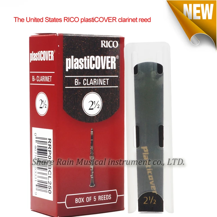 The United States RICO PLASTICOVER clarinet reed 2.5, 3.0 ,3.5  box of 5 pieces