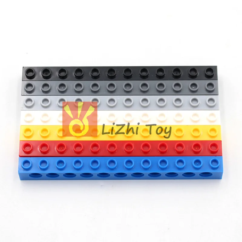 Lizhi Technology 3895 Brick 1x12 con foro mattoni spessi modello Building Blocks accessori compatibili parti scienza meccanica