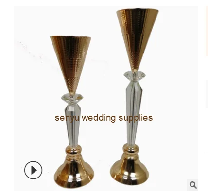 

New style Table Flower Rack Tall Acrylic Crystal Wedding Road Lead Wedding Centerpiece Event Party Decoration senyu0368