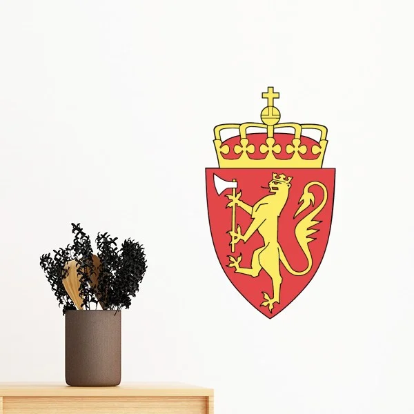 Norway Europe National Emblem Removable Wall Sticker Art Decals Mural DIY Wallpaper for Room Decal