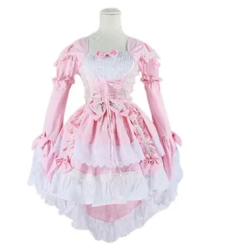 Anime Fantasy Maid Cosplay Costume para mulheres, doce vestido gótico Lolita, Halloween Performance, meninas Disfraces