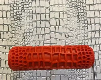 Decorative Paint Roller Pattern Embossed Texture Painting Tools for Wall Airless Pintura Machine Household Brush Rubber 324T