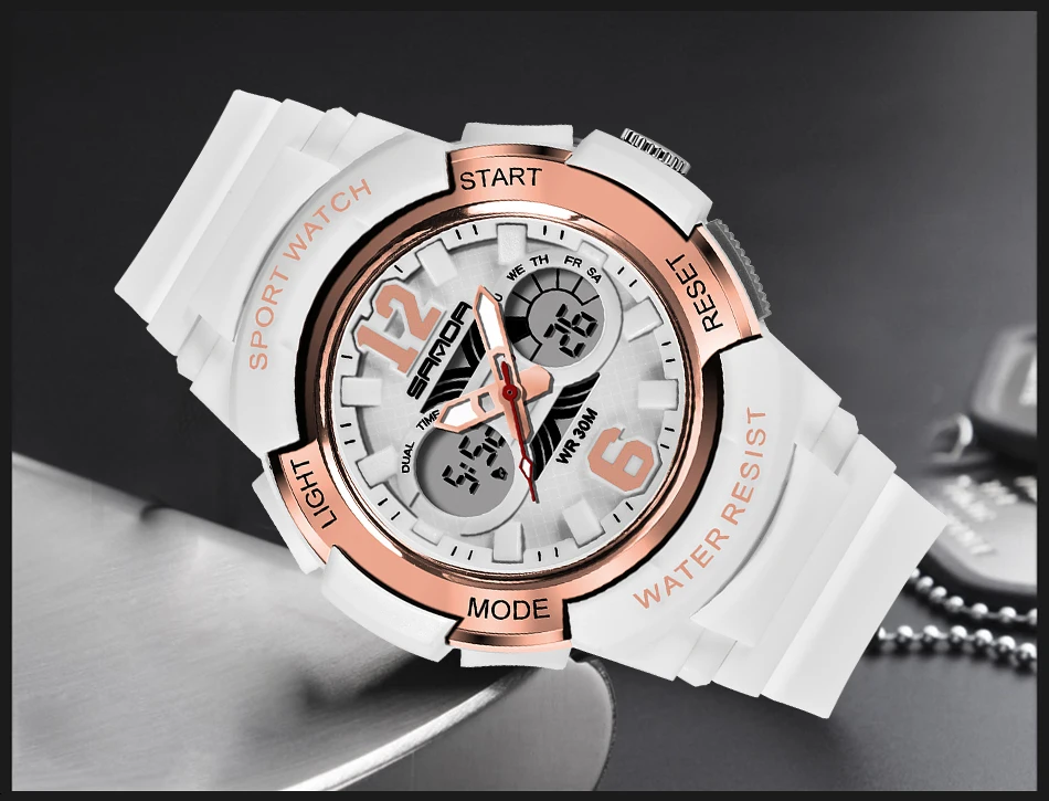 Women's LED Digital Sports Watch description 12